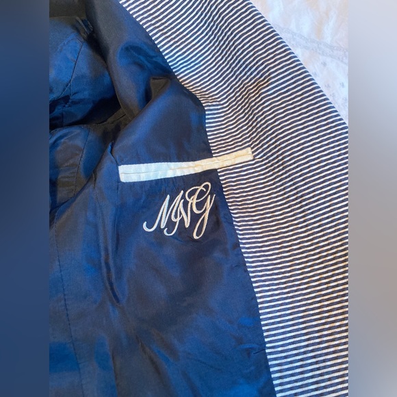 MNG by Mango, circa 2014. Corded Navy Cotton blend jacket- worn once! US size 8 - Picture 12 of 12